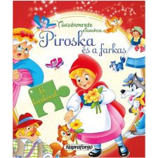 Napraforgó Tündérmesék kirakóval: Piroska és a farkas mesekönyv puzzle, kirakós