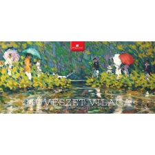  Naptár, asztali, álló, DAYLINER "Művészet világa" naptár, kalendárium