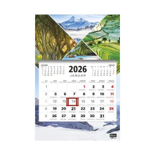  Naptár, speditőr, három hónapos, egy tömbös, TOPTIMER, "Évszakok" naptár, kalendárium