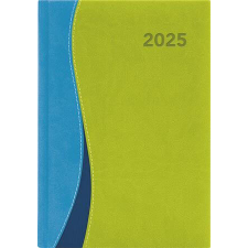  Naptár, tervező, A5, napi, DAYLINER, "Dubai", kék-zöld határidőnapló