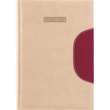  Naptár, tervező, B5, heti, DAYLINER "Memphis", bézs-padlizsán határidőnapló