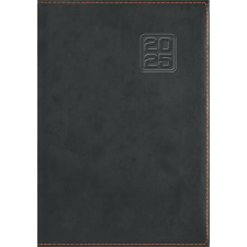  Naptár, tervező, B5, heti, DAYLINER "Square", fekete határidőnapló