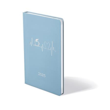  Naptár, tervező, B6, heti, TOPTIMER "Pastel", kék naptár, kalendárium