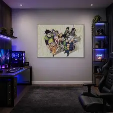  Naruto Konoha 11 csoportkép vászonkép dekoráció