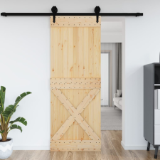 NARVIK tömör fenyőfa ajtó 85 x 210 cm építőanyag