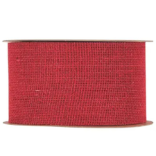Nastri MP Nastri Juta szalag 7,5 cm széles piros dekorációs kellék