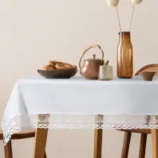  Nataly hímzett asztalterítő Fehér 140x260 cm lakástextília