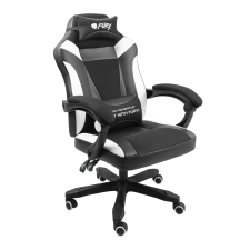 Natec Fury Avenger M+ Gamer szék - Fekete/Fehér forgószék