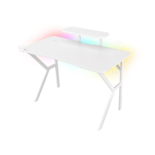 Natec Genesis Holm 320 RGB gaming asztal fehér (NDS-1802) íróasztal