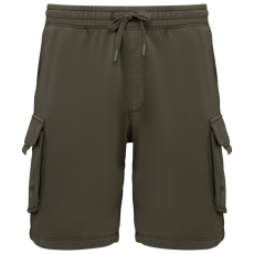  Native Spirit NS717 MEN’S FRENCH TERRY WASHED EFFECT CARGO SHORTS M
