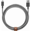 Native union Belt XL USB / Lightning töltő- és adatkábel, 3m, zebra (BELT-KV-L-ZEB-3)