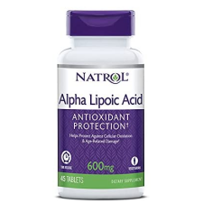 Natrol Alpha liponsav, 600 mg nyújtott felszabadulású sav, 600 mg, 45 tabletta vitamin és táplálékkiegészítő