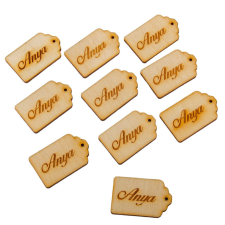  Natúr fa Anya tábla 4,5cm 10db-os dekorációs kellék