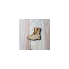  Natúr fa bakancs, mérete: 5x4,5 cm dekorációs kellék