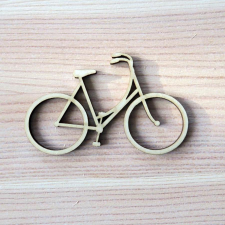  Natúr fa bicikli, mérete: 80x50 mm dekorációs kellék