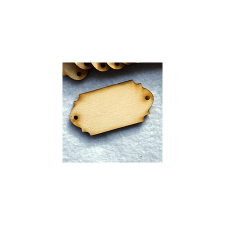  Natúr fa címtábla, mérete: 70x35x3 mm dekorációs kellék