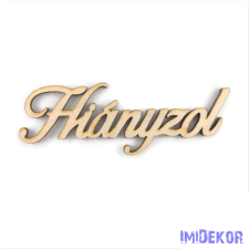  Natúr fa felirat kicsi 2,5x8cm - Hiányzol dekorációs kellék