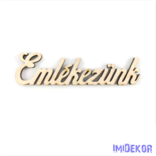  Natúr fa felirat közepes 3x10cm - Emlékezünk dekorációs kellék