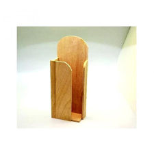 Natúr fa papírzsepitartó, mérete: 33x12,5x6,8 cm dekorációs kellék