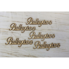 Natúr fa - "Ballagásra" felirat 5db/csomag dekorációs kellék