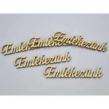  Natúr fa -&quot;Emlékezünk&quot; felirat 5db/csomag dekorációs kellék
