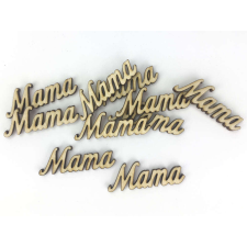  Natúr fa - &quot;Mama&quot; felirat 10db/csomag dekorációs kellék