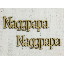Natúr fa "Nagypapa" felirat 2db/csomag dekorációs kellék