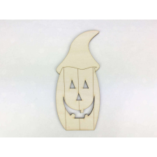 Natúr fa - Sapkás halloween tök 15cm dekorációs kellék