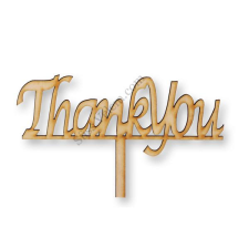 Natúr fa Thank you felirat sziluett tortadísz sütés és főzés