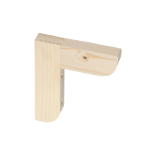  Natúr fenyő derékszögű  konzol 12,5 cm x 15 cm barkácsolás, csiszolás, rögzítés