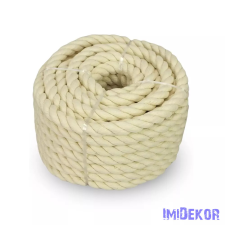 Natúr pamut kötél 1kg D14mm 14m dekorációs kellék