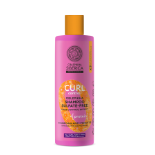 Natura Siberica Oblepikha Siberica szulfátmentes homoktövis sampon göndör hajra, 400 ml sampon
