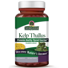 Nature's Answer Kelp Tallus, 100 db növényi kapszula vitamin és táplálékkiegészítő