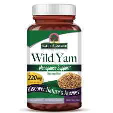 Nature's Answer Wild Yam, kivonat, 220 mg, 60 db növényi kapszula gyógyhatású készítmény