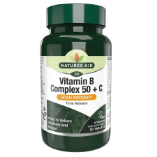 Natures Aid B-50 Complex+C vitamin tabletta 30 db vitamin és táplálékkiegészítő