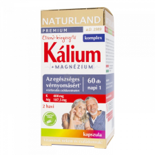 Naturland Kálium + magnézium étrend-kiegészítő kapszula 60 db vitamin és táplálékkiegészítő