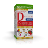 Naturland Magyarország Kft. Naturland D3-vitamin forte rágótabletta gyermekeknek C-vitaminnal eper ízű 60x