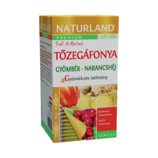 Naturland Magyarország Kft. Naturland Prémium Tőzegáfonya+Gyömbér+Narancshéj ízű tea 20x2g tea