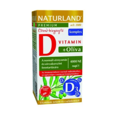 Naturland olíva levél kivonatot tartalmazó kapszula D-vitaminnal 60db vitamin és táplálékkiegészítő