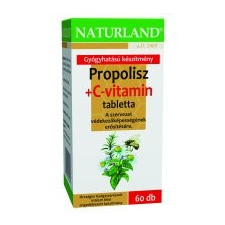 NATURLAND PROPOLISZ+C-VIT.SZOP.TABL.60DB 60 db gyógyhatású készítmény