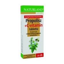  Naturland Propolisz tabletta + C-vitamin (20 db) vitamin és táplálékkiegészítő