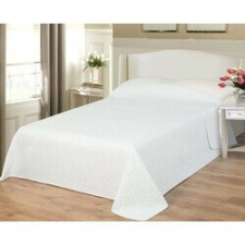 NATURTEX ágytakaró Emily microfiber fehér-kockás 235x250cm lakástextília