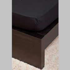 NATURTEX Pamut Jersey fekete gumis lepedő 160x200 cm lakástextília