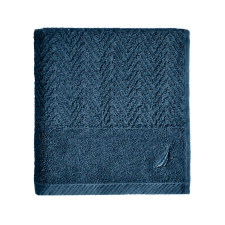 Nautica Cikk-cakk Fürdőlepedő - Pamut - 50x100 cm - Türkiz babatörülköző, kifogó