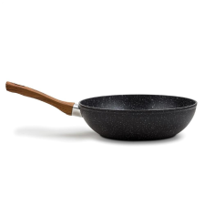 Nava 10-144-110 Nature tapadásmentes Wok serpenyő, kőbevonattal, 28 cm edény