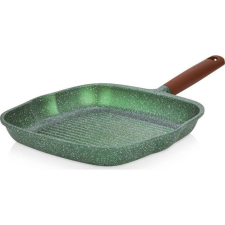 NAVA 10-255-020 Ωmega tapadásmentes öntött alumínium grillserpenyő, kőbevonattal, 28 cm ( ) edény