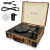 Navaris Retro Case Navaris Pick-up, Lemezlejátszó, Beépített hangszórók, RCA, 3,5 mm, AUX, USB port PC-hez, 3 sebesség, 45272.01