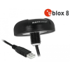 NAVILOCK GNSS Beidou Galileo Galileo Glonass GPS NL-8004U u-blox 8 USB tetőre szer. 4,50 m Navilock