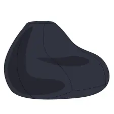  Navy XXL Babzsákfotel Huzat lakástextília