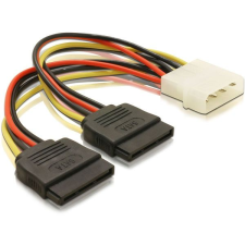 NBase 750403 (MOLEX apa - 2xSata anya) Tápkábel (750403) kábel és adapter